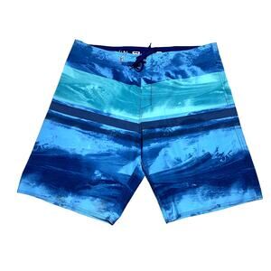Salt Life Board Shorts Mens 42 Blue Ocean SLX-QD Vapor Stretch Unlined Swim Mint